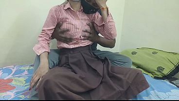Cewek Kuliahan India Digebukin Pacar Di Kamar, Crot Penuh Muka.