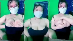 Host Baru Cewek Chindo Toket Gede Mulus Pake Kacamata, Bikin Pengen Colok.