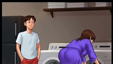 Malam Musim Panas Rahasia [v21.0.0] | Ibu Tiri Diam-diam Mengintip, Panas Banget (18+) | Novel Visual Dewasa